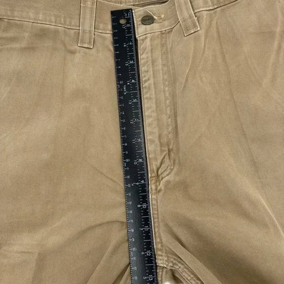 Carhartt Work Pants Mens 38x34 Khaki Cotton Relaxed Fit Utility Canvas ProGear - Picture 7 of 12